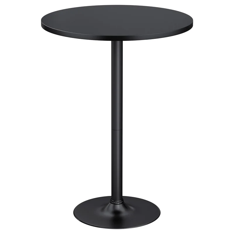 Furmax Round Pub Table, Dark Black-1, 1-Pack, product photo