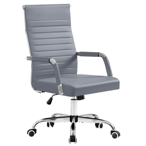 Ribbed Mid-Back Office Chair