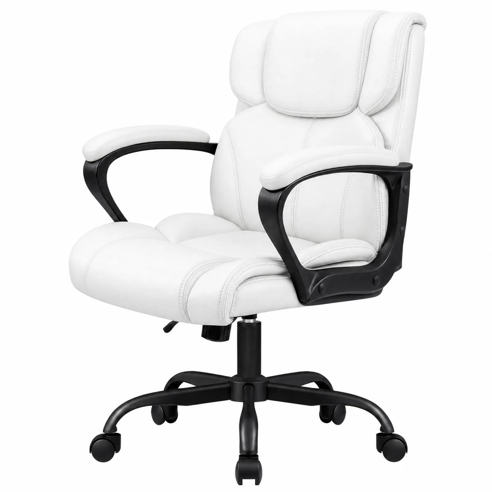 Furmax Mid-Back Task Chair, White, product photo