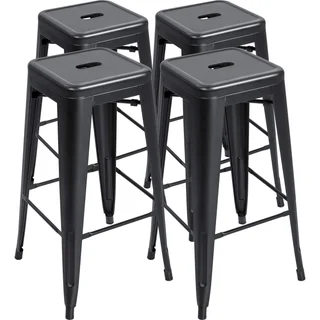 Furmax Backless Metal Stools 30 in, photo 1