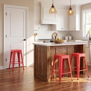 Furmax Metal Counter Stools 24 in, photo 3