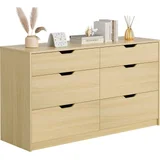 Modern Dresser, 6 Drawers, 47.2 in