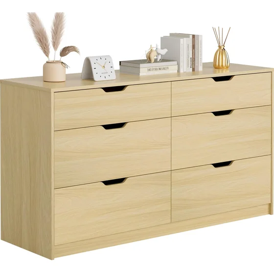 Modern Dresser, 6 Drawers, 47.2 in