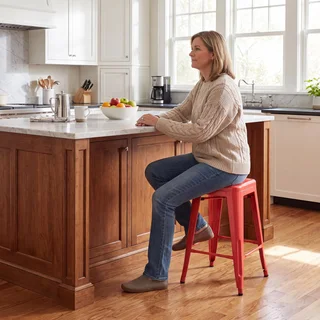 Furmax Metal Counter Stools 24 in, photo 2