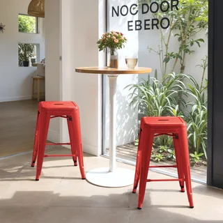 Furmax Metal Counter Stools 24 in, photo 5