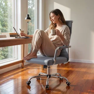 Furmax Ribbed Mid-Back Chair, photo 4