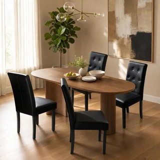 Furmax Tufted Dining Chairs, photo 4