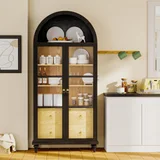 Furmax Arched Pantry Cabinet, photo 3