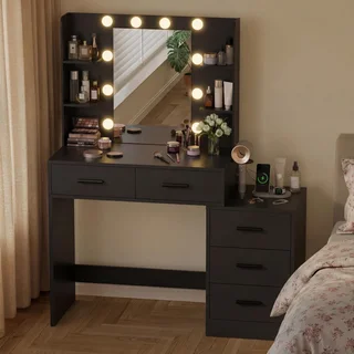 Furmax Three-Light Makeup Vanity, photo 3