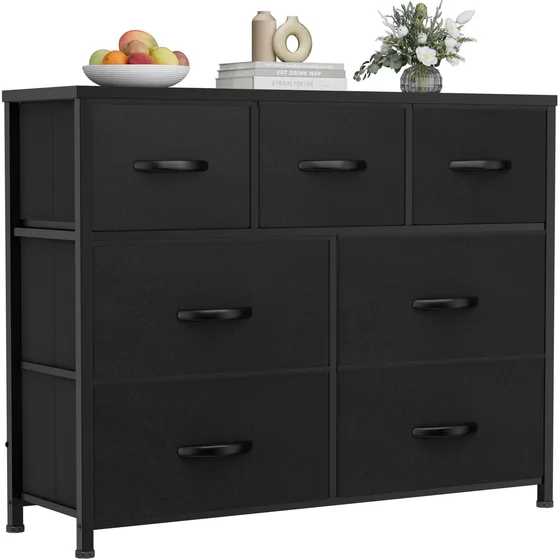 TV Stand with Fabric Bins, up to 55 in
