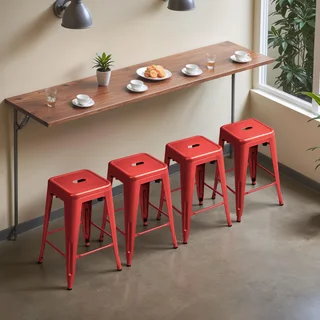 Furmax Metal Counter Stools 24 in, photo 6